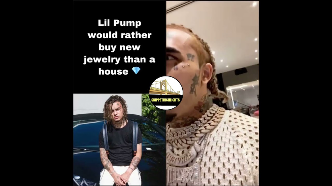 Lil Pump Would Rather Buy New Jewelry Than A House 💎