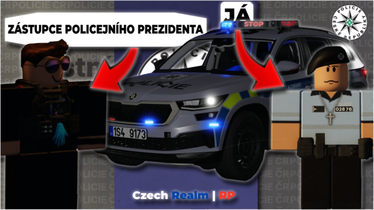 Jak vypadá hlídka a nábor u PČR na Czech Realm RP?👮 | Roblox #025