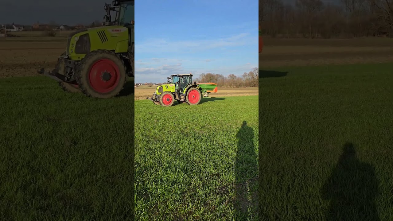 Claas Arion 470 & Amazone ZA-M 1502 – Fertilizer Spreading #claas #amazone #fertilizer