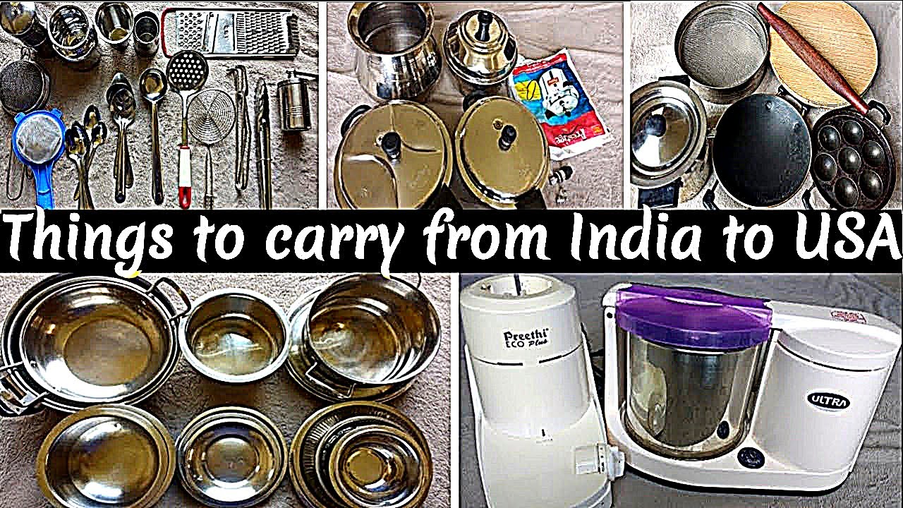 🇮🇳 to 🇺🇸 இந்தியாவில் இருந்து அமெரிக்காவுக்கு /Indian kitchen utensils to carry from India to USA