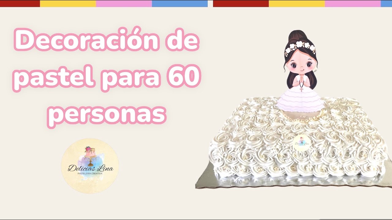Pastel para 60 personas