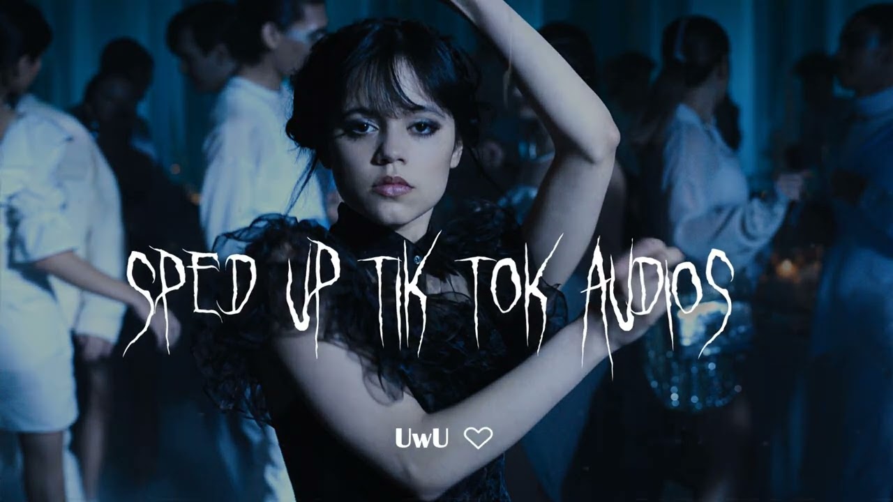 sped up tiktok audios ♡ with wednesday addams dancing