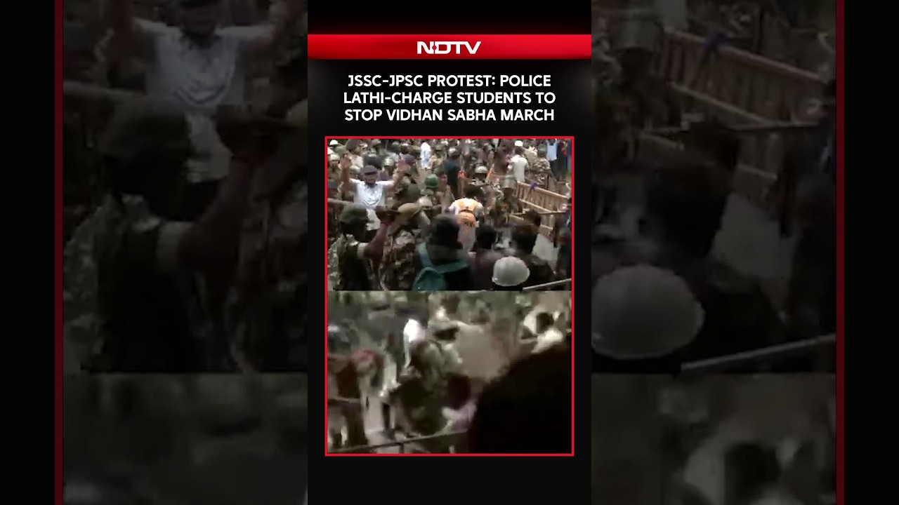 JSSC-JPSC Protest | Police Lathi-Charge Students To Stop Vidhan Sabha Gherao March In Ranchi