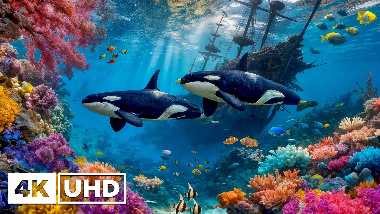 Удивительный аквариум &laquo;Морская страна чудес&raquo; в формате 4K &ndash; прекрасные рифовые рыбы и спокойная атмо