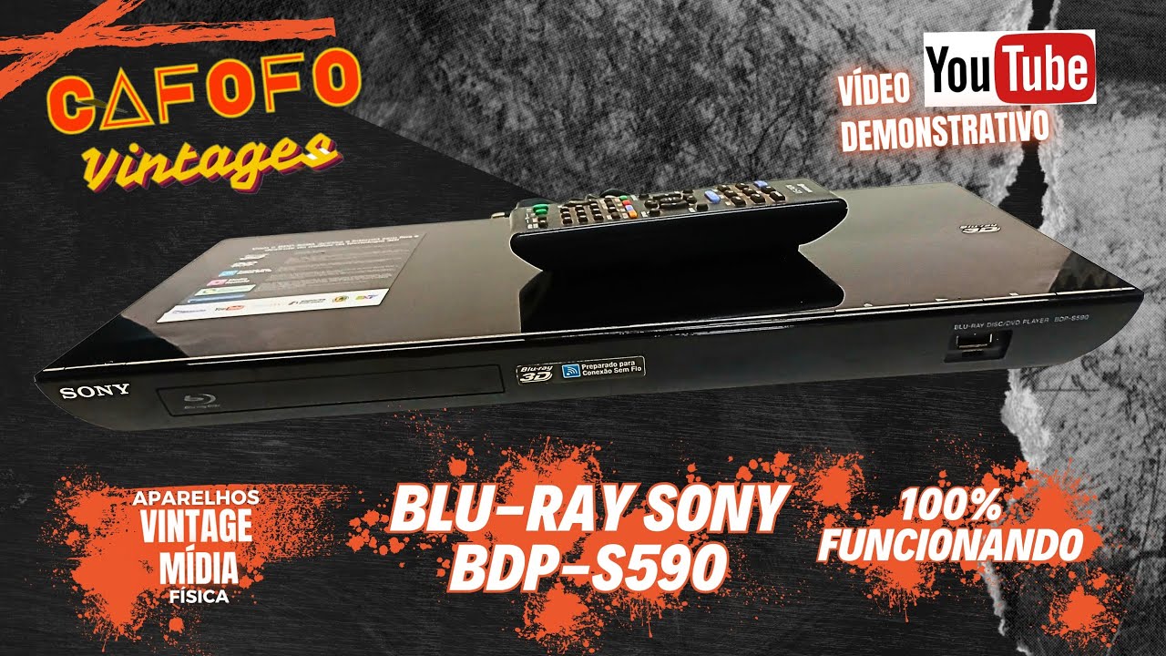 TESTE DE FUNCIONAMENTO APARELHO BLU-RAY SONY BDP-S590