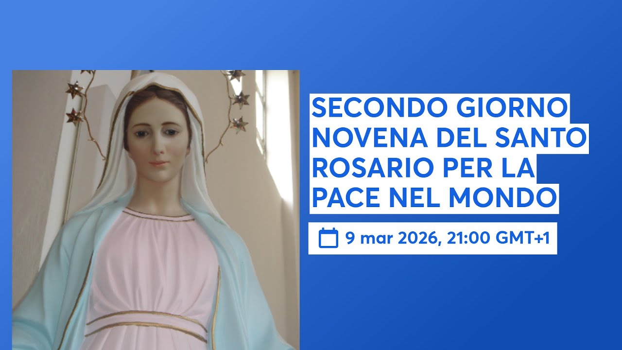 SECONDO GIORNO NOVENA DEL SANTO ROSARIO PER LA PACE NEL MONDO 📱