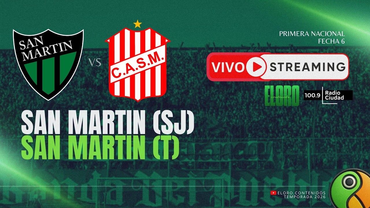 EN VIVO | SAN MARTÍN DE SAN JUAN  VS SAN MARTÍN DE TUCUMÁN | PRIMERA NACIONAL