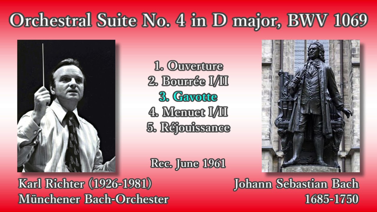 Bach: Orchestral Suite No. 4, Richter (1961) バッハ 管弦楽組曲第4番 リヒター