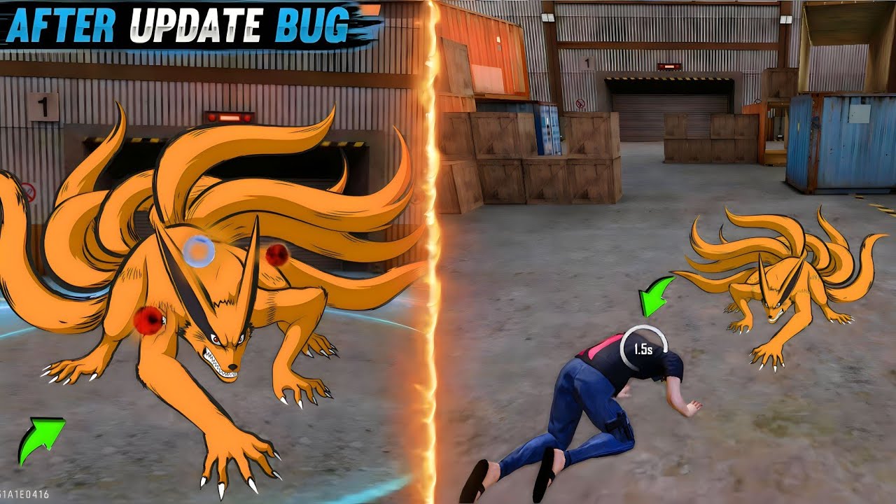 Nine Tailed Monster REVIVE Tricks In FREE FIRE OB55 !! 