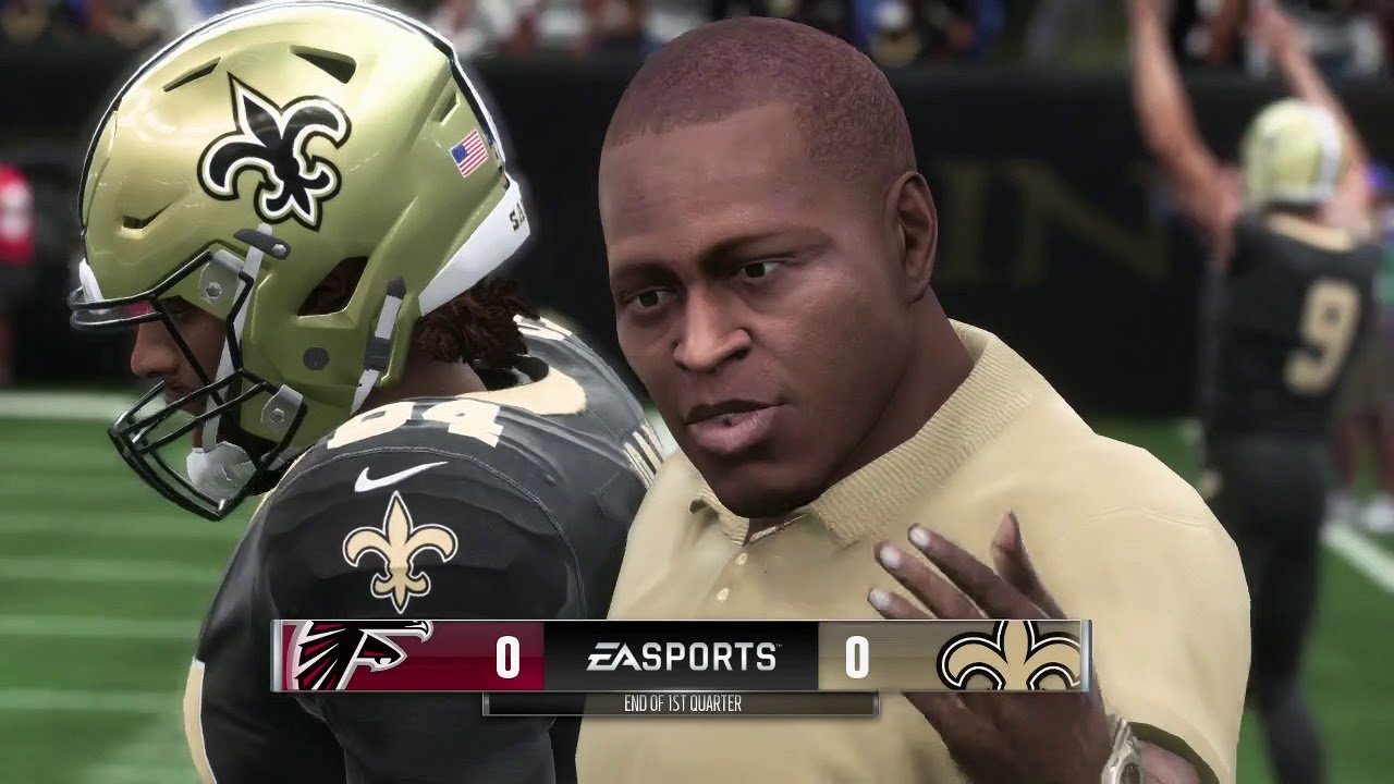 Madden 19 New Orleans Saints vs Atlanta Falcons Madden NFL 19 Gameplay (Xbox One)