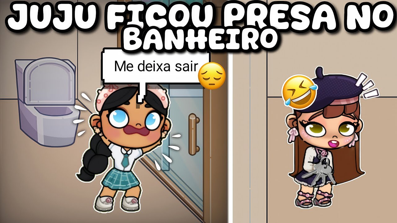 ROTINA NA ESCOLA: JUJU FICOU TRANCADA NO BANHEIRO 😱 AVATAR WORLD ROTINAS 