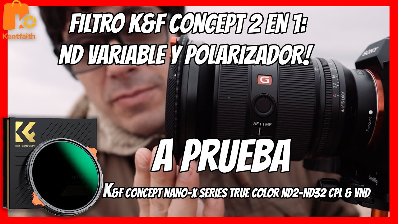 📸FILTRO 2 en 1 K&F Concept. POLARIZADOR + ND 👉K&F Concept Nano-X series
