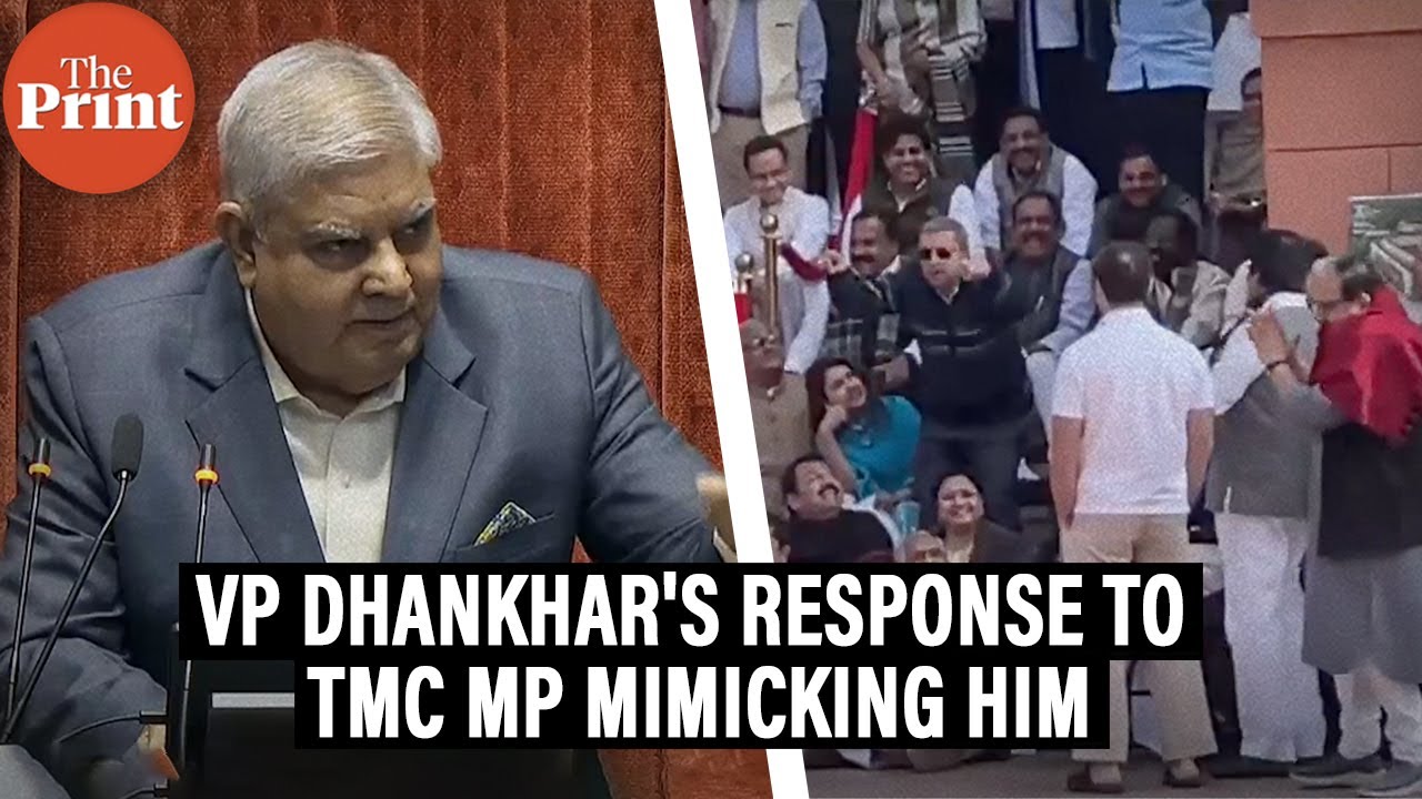 ‘Ridiculous, unacceptable’: Jagdeep Dhankhar responds to TMC MP mimicking him during a protest