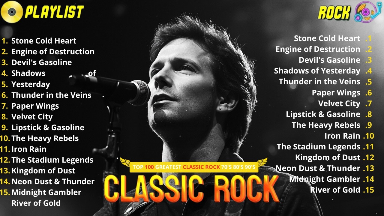 Bon Jovi, ACDC, Metallica, Guns N' Roses, U2, Queen, Aerosmith🔥 Классический рок 70-х, 80-х, 90-х,