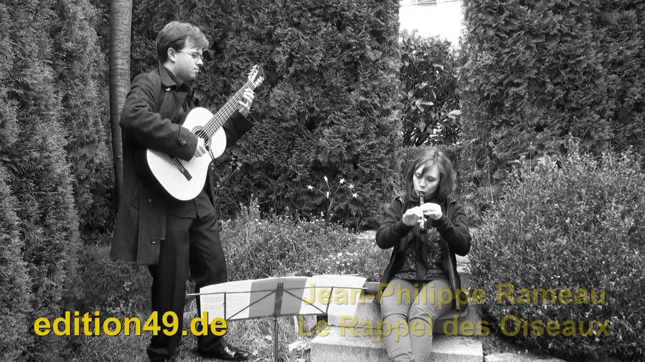 Le Rappel des Oiseaux Rameau Frank Recorder Blockflöte Simak Guitar Gitarre
