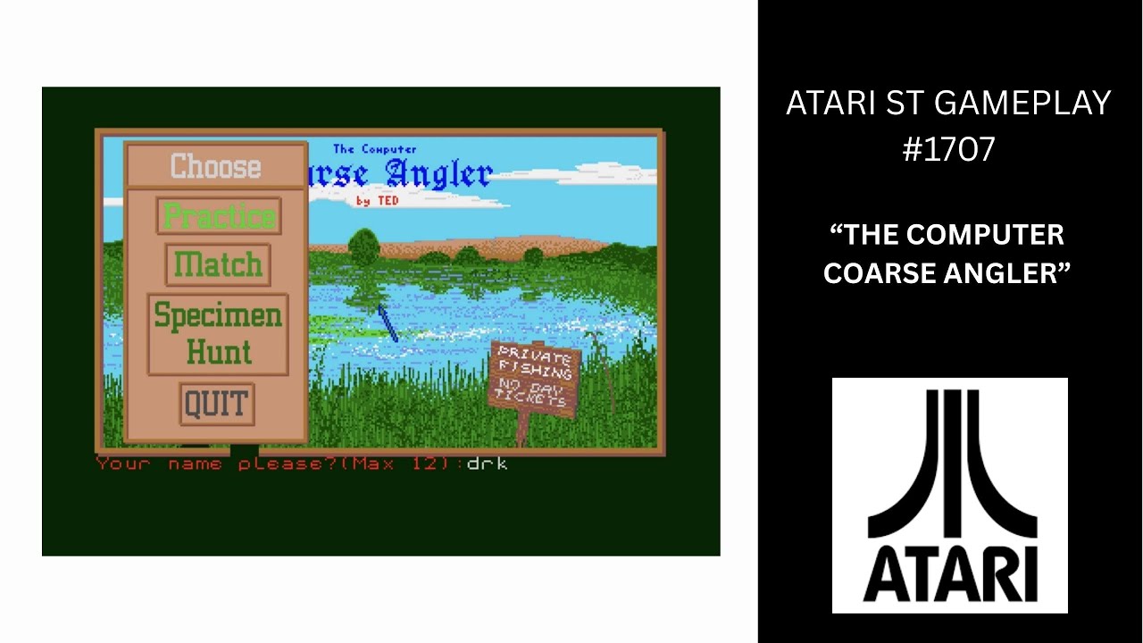 The Computer Coarse Angler (Atari ST / Gameplay 