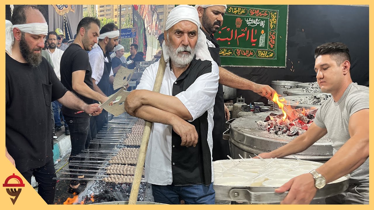 COOKING Up 100,000 FREE Meals for MUHARRAM in IRAN | KEBAB, Ghormeh Sabzi, Shawarma | FOOD for free!