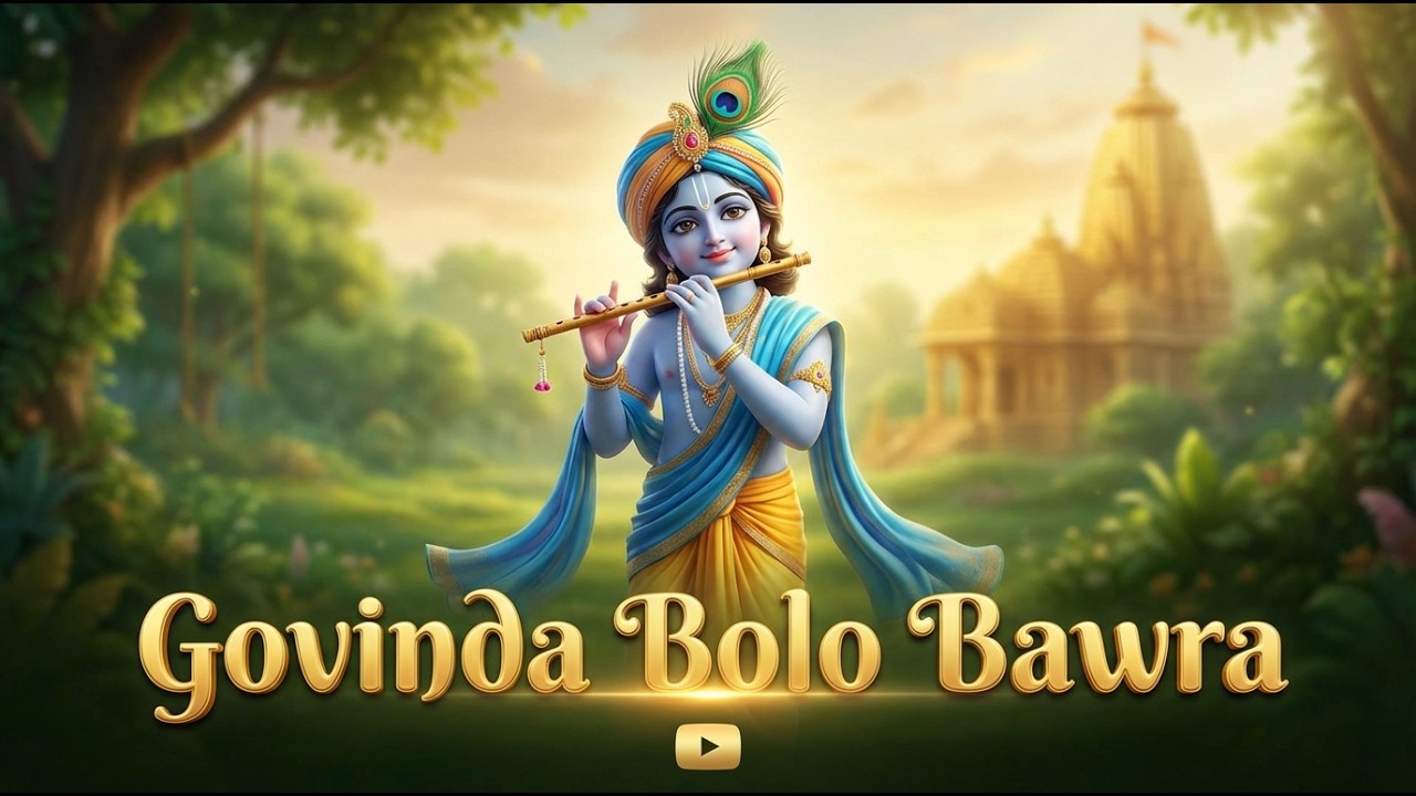 Govinda Bolo Man Bawra | Nonstop 🌸 Krishna Bhajan | Radha Krishna Morning Song