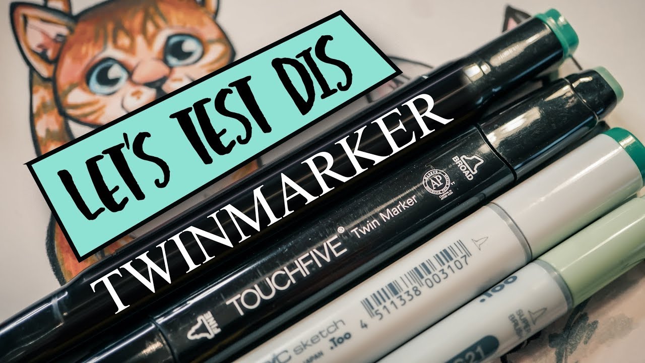 Twinmarker von Action vs. Copic Marker 🐈 & KÄTZCHEN malen