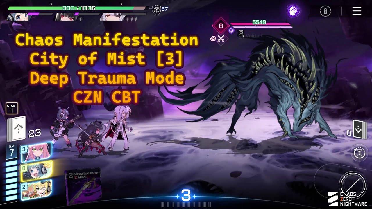 City of Mist Difficulty 3 Deep Trauma Mode [Chaos Zero Nightmare CBT]