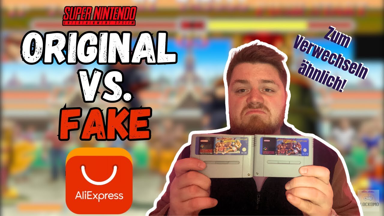 Original vs. Fake - Street Fighter 2 Turbo Aliexpress SNES-Kopie im Vergleich