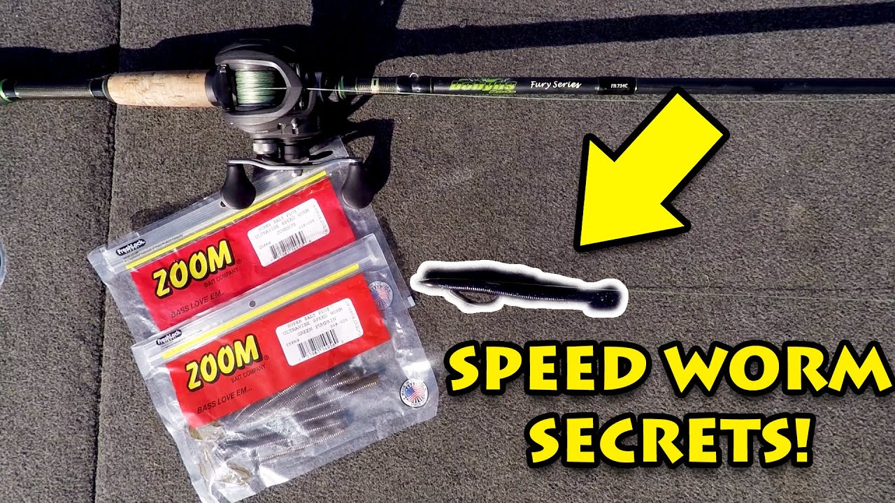 Как ловить на плавающего червя Zoom SPEED WORM