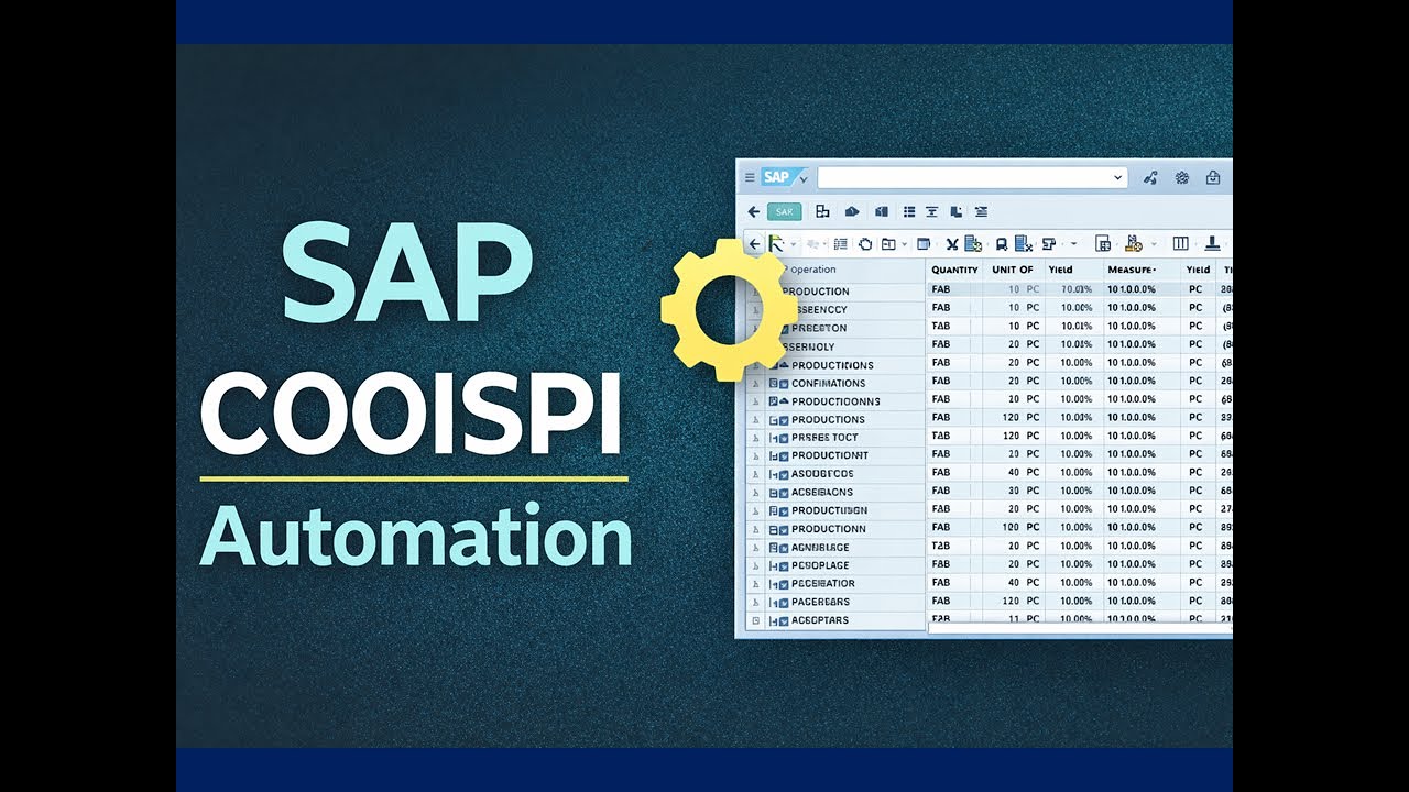 Automate SAP COOISPI Confirmations Reporting Using Excel VBA (Real Business Use Case)