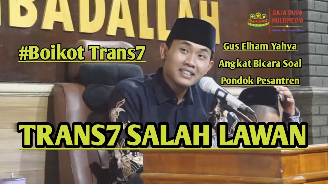 Pesantren Untuk Ladang Bisnis, Ini Penjelasannya. Gus Elham Yahya Angkat Bicara. #boikottrans7