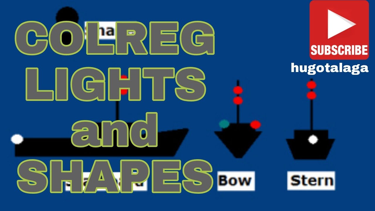 LIGHTS AND SHAPES REGULATIONS COLREGS -Easy to understand