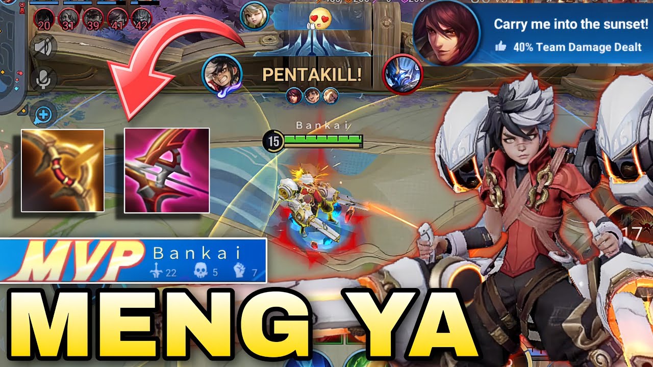 Meng Ya - Best Build | PentaKill + MVP Full Gameplay | Honor of Kings 2024 (Global)