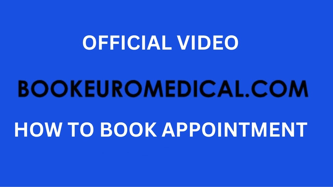 How to booking EURO Medical, GGCSA Medical, GSA Medical Appointment