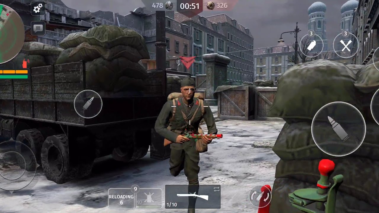 World War 2 Battle Combat Clan War tournament iOS Android Epic Gameplay #76
