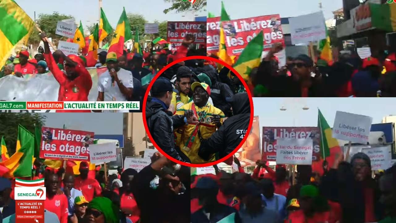 Mobilisation massive pour la libération des supporters sénégalais détenus au Maroc.....