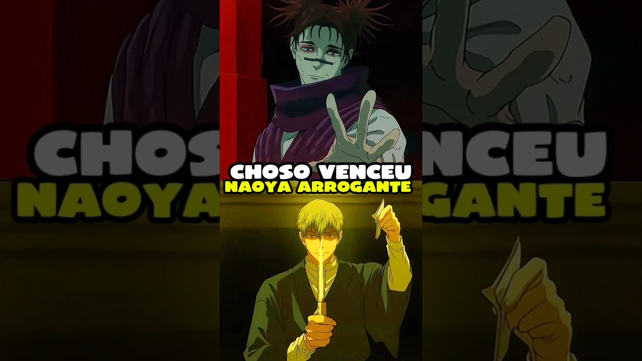 CHOSO HUMILHA NAOYA 😱🔥 A DERROTA MAIS CHOCANTE DE JUJUTSU KAISEN 