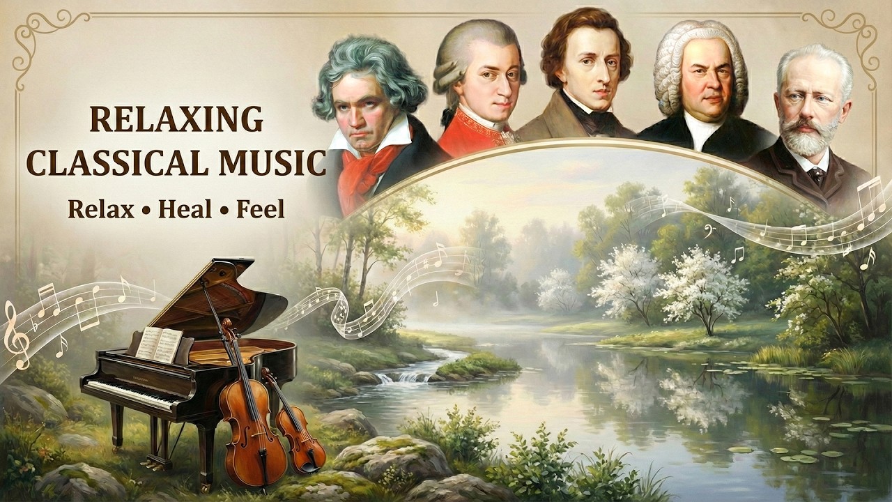 Relaxing classical music: Beethoven | Mozart | Chopin | Bach | Tchaikovsky | Rossini | Vivaldi🎶🎶