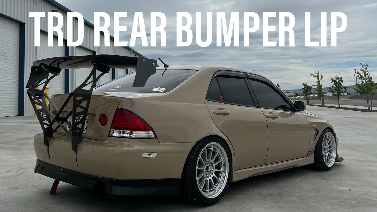 2001-2005 LEXUS IS300 TRD REAR BUMPER LIP INSTALL & REAR BUMPER MAC LIFTER KIT |LEXUS BUMPER GAP FIX