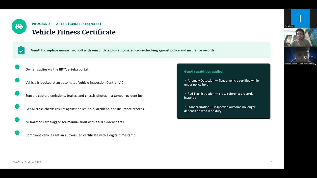 Enabling Transparent Workflows at the Bangladesh Road Transport Authority (BRTA)