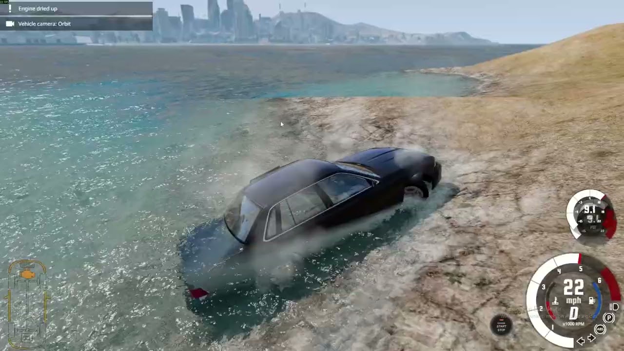 beam ng drive ama çarptım arabaya dönüş tüm 2 3 araba gecerse viodo biter
