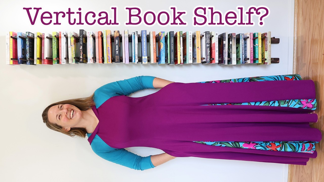 DIY Vertical Bookshelf