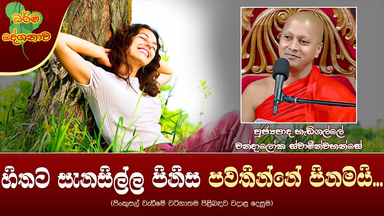 Ven Hadigalle Chandaloka Thero | 2024-05-06 | 12:30 PM (හිතට සැනසිල්ල පිනිස පවතින්නේ පිනමයි...)