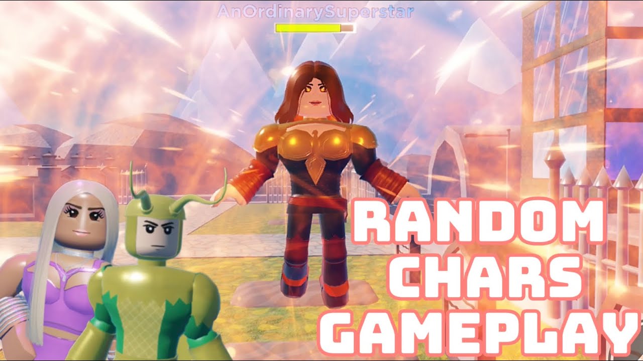 Heroes online world gameplay. Random characters. Roblox