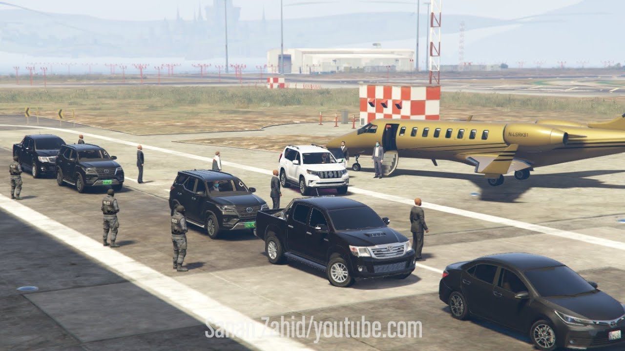 Gta 5 Pakistan | Micheal Is Back | I am Back | Airport VVIP Protocol of Micheal to Home | SZ Gaming