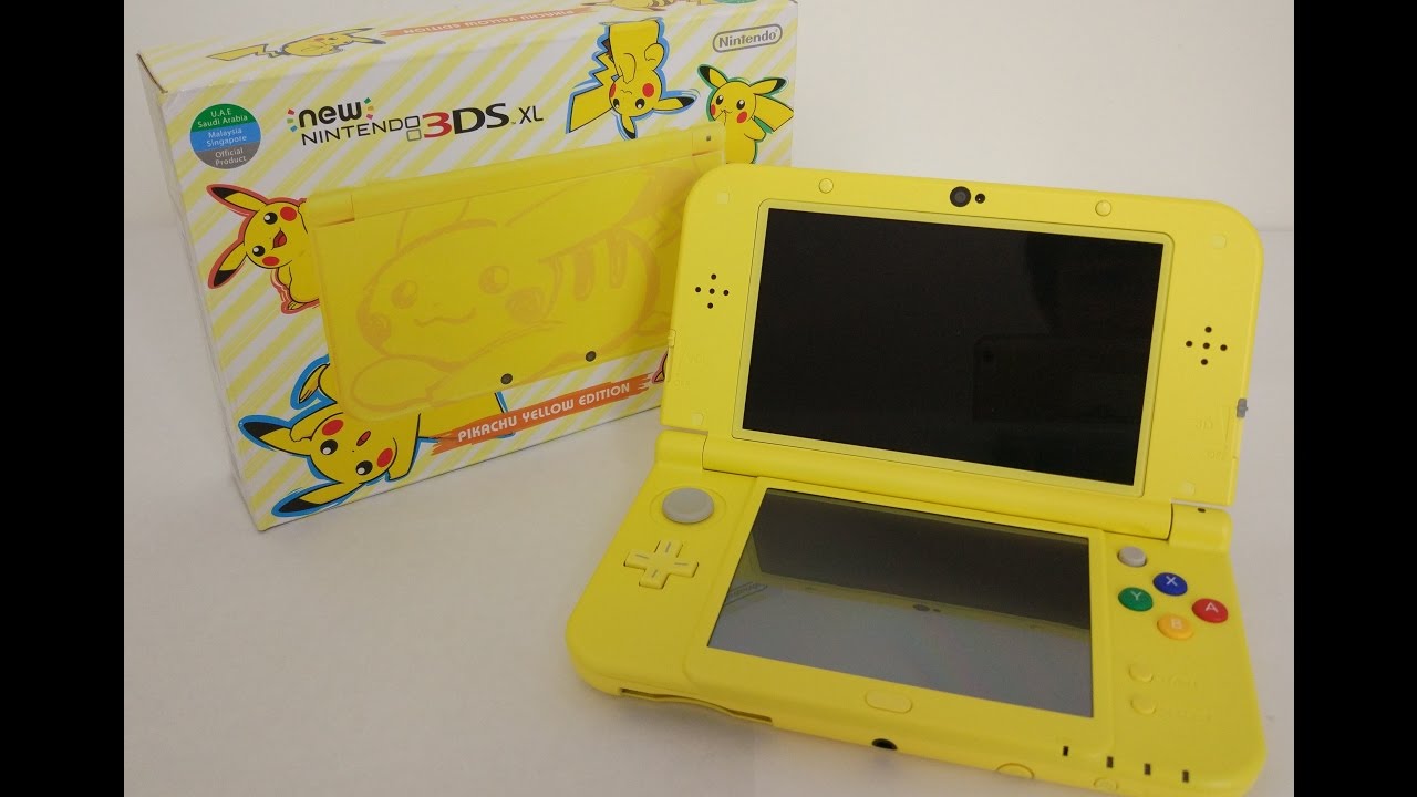 Pikachu Yellow Edition New 3DS XL Unboxing + Volcanion Giveaway