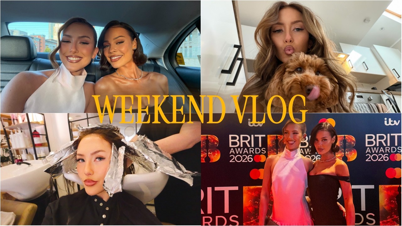 WEEKEND VLOG | new hair & a night at the brits!! 🪩🎶