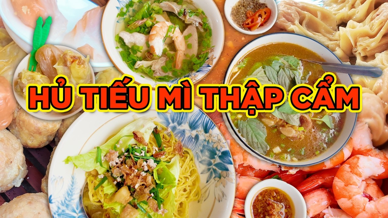 HỦ TÍU MÌ THẬP CẨM – SƯỜN KHO! TÔM,CÁ,CẬT, BAO TỬ, TIM TƯƠI NGON, SƯỜN NON KHO MỀM THƠM