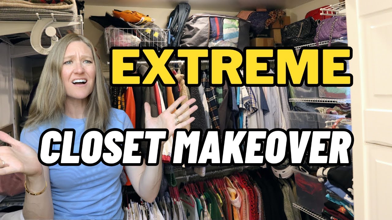 EXTREME CLOSET DECLUTTER  |  MASSIVE MAKEOVER (I got rid of half my clothes!)