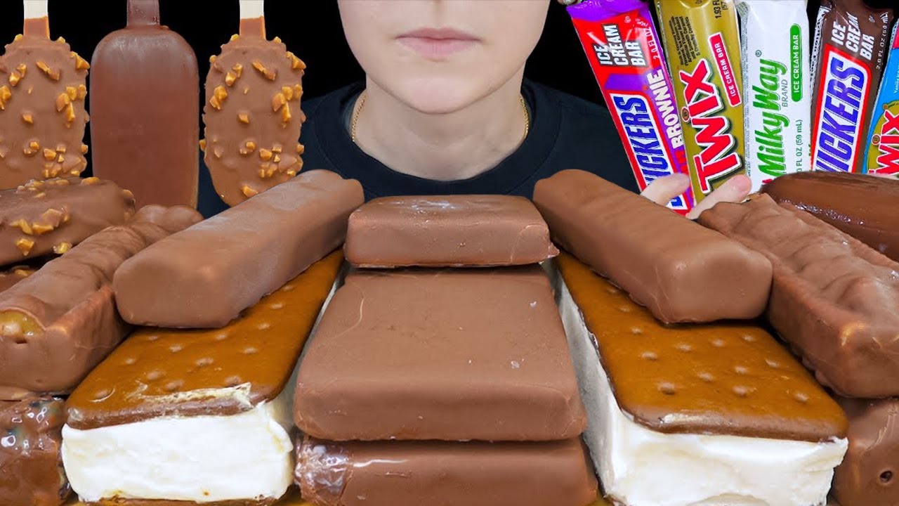 ASMR Chocolate Ice Cream *Magnum, Snickers, Milky Way, Twix, Haagen Dazs, Giant Sandwich Mukbang