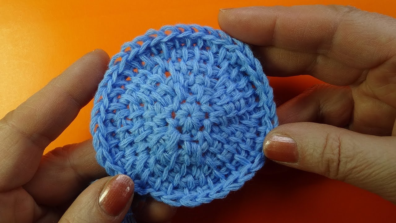Тунисское вязание по спирали Tunisian crochet lesson
