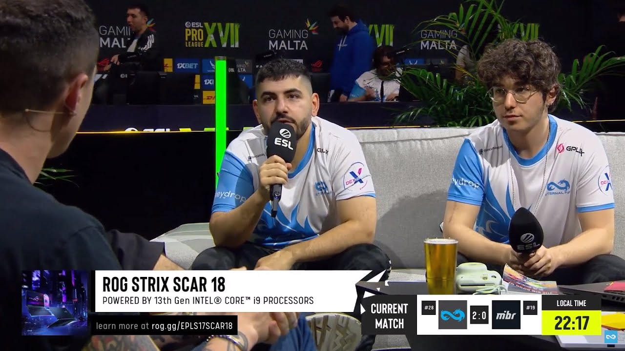 Eternal Fire vs MIBR maç sonu röportaj MAJ3R ve xfl0ud