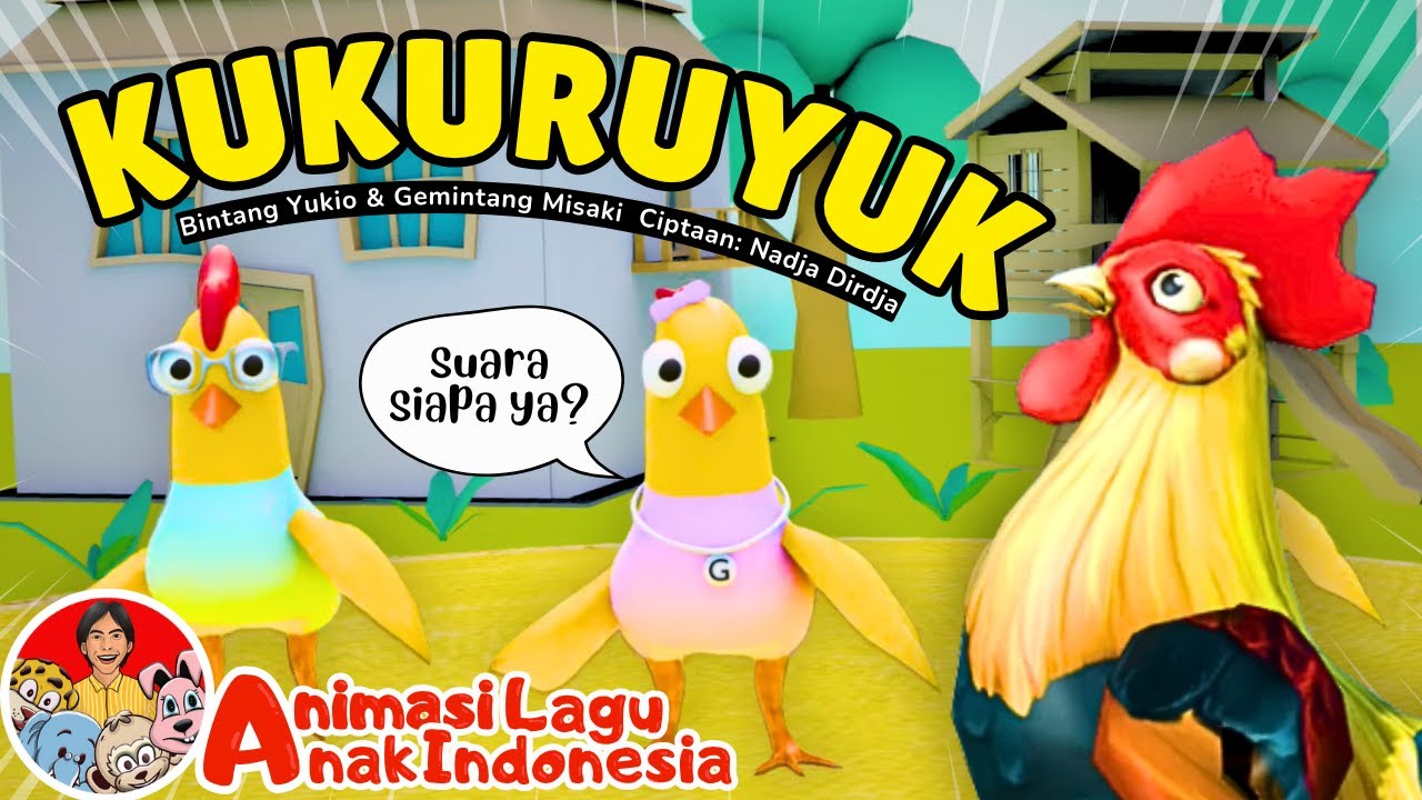Lagu Kukuruyuk Begitulah Bunyinya: Animasi Belajar Suara Hewan & Binatang